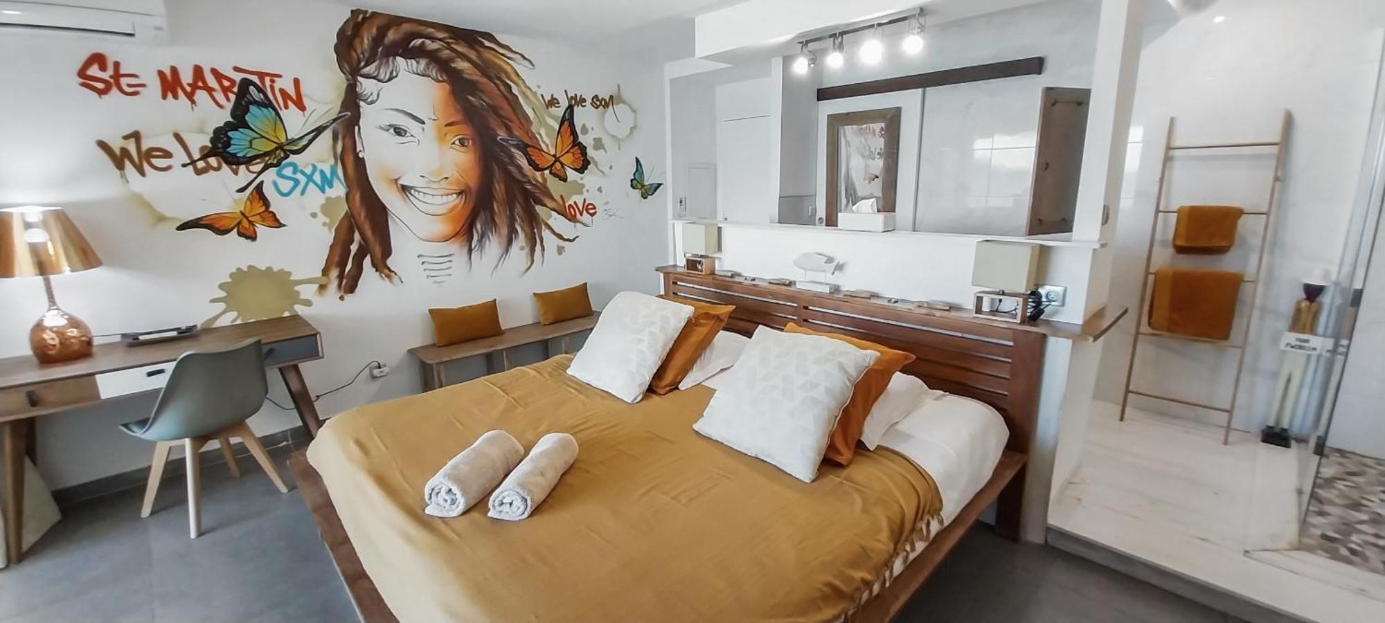 Official Page "Residence Bleu Marine" - Sea View Apartments & Studios - Saint-Martin French Side Grand Case Quarto foto