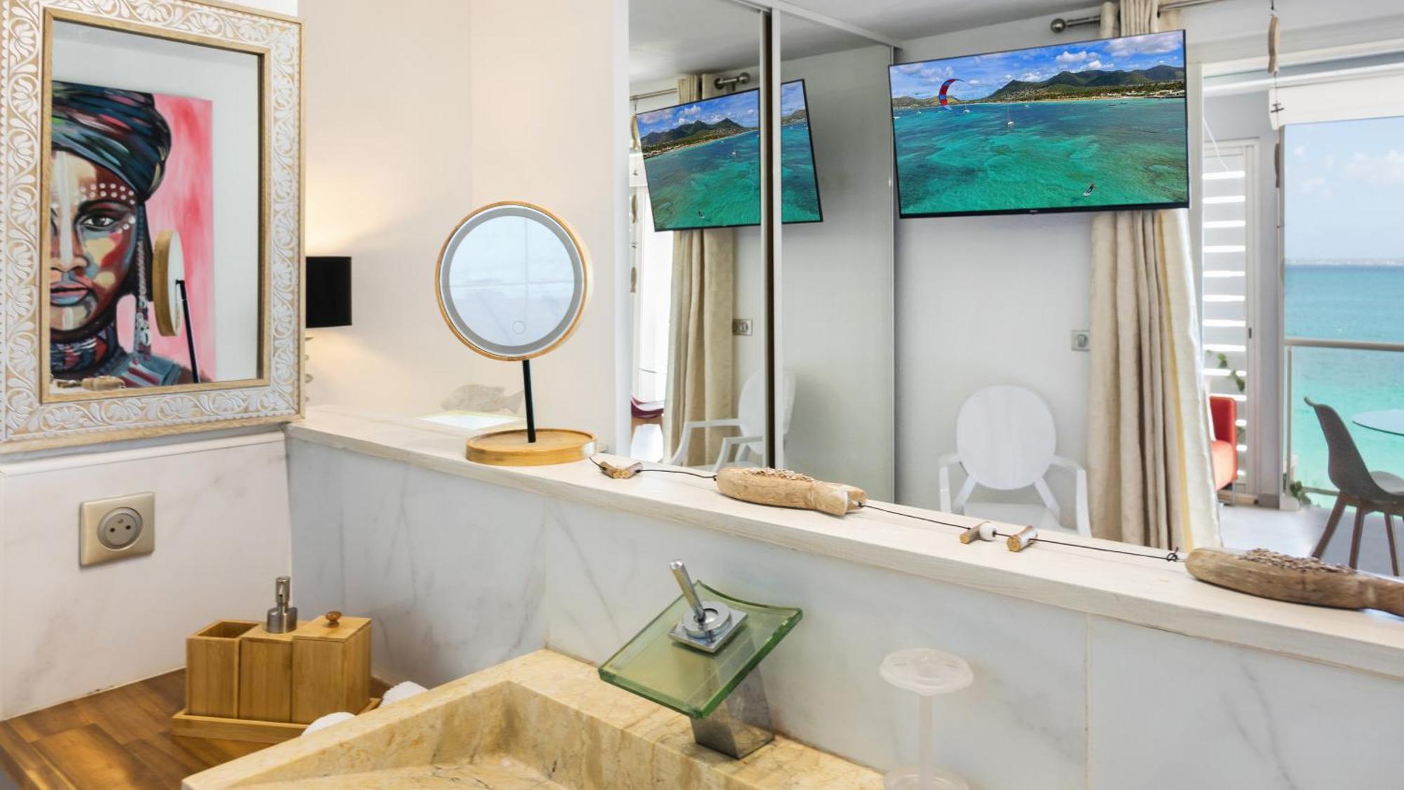 Official Page "Residence Bleu Marine" - Sea View Apartments & Studios - Saint-Martin French Side Grand Case Quarto foto